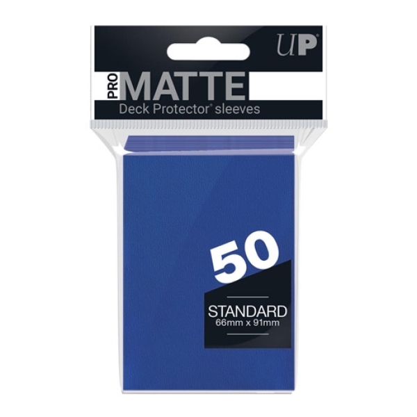 Ultra-Pro-50-Matte-Deck-Protector-Sleeves-Blau